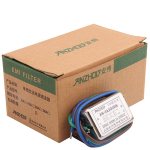 ตัวกรองไฟฟ้า EMI ของอันโจว รุ่น AN-10A2D26W 250VAC 10A โมดูลกรองสายไฟเฟสเดียว - Product Image 2