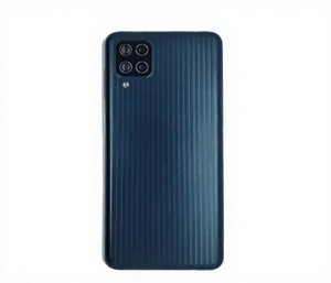 Pour Samsung Galaxy M12 <span class=keywords><strong>M127F</strong></span>, coque arrière en verre pour batterie, design barre, panneau de boîtier arrière avec/sans objectif - Product Image 3