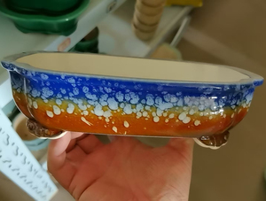 Vasi in Ceramica Rettangolari Grandi Stile Retrò Eleganti per Bonsai, Ecologici, Fatti a Mano, Smaltati, per Giardino - Vendita all'Ingrosso - Product Image 2