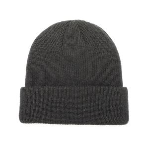 หมวกบีนนี่ย้อมสีคุณภาพสูงสำหรับทุกเพศหมวกถักแบบเรียบสำหรับเล่นสกีกลางแจ้งฤดูหนาว OEM - Product Image 5