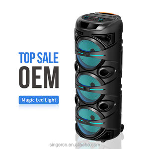 Altavoz <span class=keywords><strong>Bluetooth</strong></span> Portátil <span class=keywords><strong>de</strong></span> 50 W en Oferta, ZQS10301, Subwoofer <span class=keywords><strong>de</strong></span> 3 x 10 Pulgadas, LED RGB, Alimentado por Batería, <span class=keywords><strong>para</strong></span> Uso en Interiores, Exteriores y Computadoras - Product Image 3