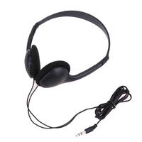 Headphone murah asli pabrik headset konferensi berkabel Headphone harga rendah dapat digunakan kembali untuk pesawat terbang