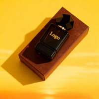 Flacon de parfum en verre ambré carré de luxe, couleurs personnalisées, vide, 30 ml, 50 ml, 100 ml, avec couvercle unique