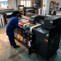 Nouvelle imprimante hybride éco-solvant entièrement automatique de 1,9 m à 4/6/8 têtes pour machine d'impression à plat et en rouleau I3200 pour bannières en vinyle