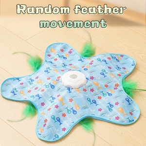 Rechargeable Interactive Cat Toys with Moving Concealed Feathers Touch Activated Cat <strong>Kitten</strong> Toy Exercise Toys for Indoor Cats - Product Image 3