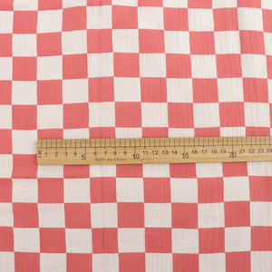 Mới Checkerboard In Muslin Đôi Gạc Crepe Bông Vải Cho Bé Của Quần Áo & Đồ Ngủ - Product Image 5