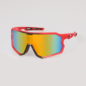 Lunettes de soleil de sport unisexes tendance 2025, OEM, haute qualité, protection UV400, monture intégrale carrée, couleurs Pantone disponibles, vert - Product Image 1