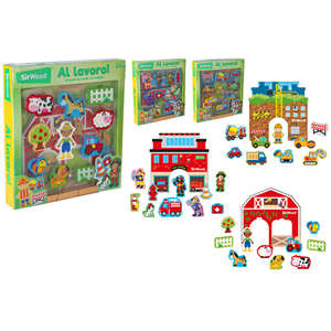 ASSORTIMENT DE JEU DE MOYEUDES DE CONSTRUCTION EN BOIS (Ferme/Atelier/Chantier) - Product Image 1