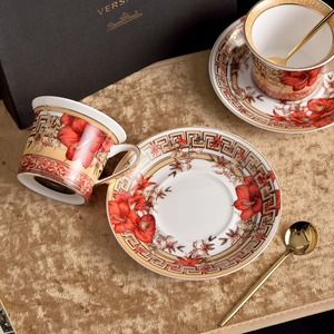 Middle East Design Eco-Friendly Portable Bone China Coffee & <b>Tea</b> <b>Set</b> with Cups for Home Party Wedding & Birthday <b>Gifts</b> - Product Image 1