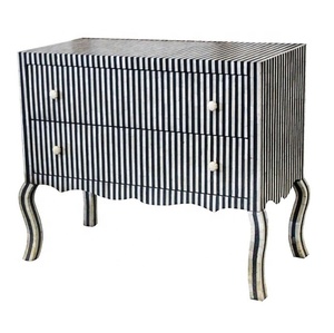 Bone Inlay with Resin Drawer Chest Furniture from India Bone Inlay Furniture