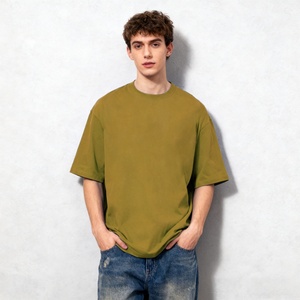 T-shirt da uomo casual in cotone 100% pesante 210GSM, personalizzabile, stile streetwear, ecologico - Product Image 6