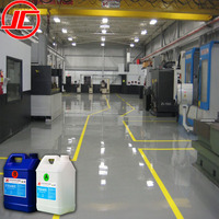 Resina Epoxi Autonivelante Transparente Resistente al Amarilleamiento para Pisos de Metal y Mármol