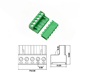 <span class=keywords><strong>5</strong></span>.08mm 6-<span class=keywords><strong>way</strong></span> nữ cắm thiết bị đầu cuối khối kết nối vật liệu đồng Plug-in loại 2edgk 6P pluggable vít kết nối 15A <span class=keywords><strong>PCB</strong></span> - Product Image 2