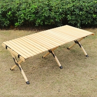 Table de pique-nique en bois de hêtre Portable, plateau pliable, pour enfants, pique-nique, extérieur, offre spéciale