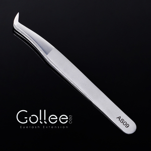 Pincettes professionnelles pour application de cils, 1 pièce, <span class=keywords><strong>pince</strong></span> <span class=keywords><strong>à</strong></span> <span class=keywords><strong>épiler</strong></span>, plaquées bleu, outil professionnel, Volume - Product Image 1