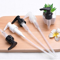 Pompe à lotion en plastique blanche 24/410 28/410 pour traitement liquide, avec interrupteur gauche et droit, pour flacon pompe à lotion