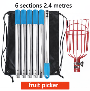 Long Pôle Réglable Extensible Portable Outils De Jardin À Haute Altitude Panier Profond Cueilleur De Fruits <span class=keywords><strong>Avec</strong></span> Tige Télescopique - Product Image 4