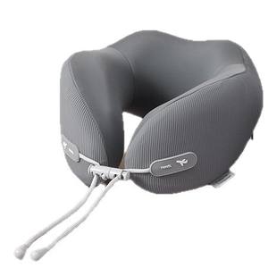 Almohada en forma de U de espuma viscoelástica, 28x26x14cm, soporte portátil para el cuello, para viajes, avión, oficina, siestas, beige, gris, azul claro, azul oscuro - Product Image 3