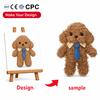 Nouvel Arrivage : Adorable Jouet en Peluche Chien Caniche Personnalisé, Coussin en Forme de Chien, Animaux en Peluche pour Enfants