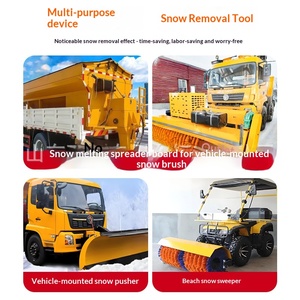 Vehicle-Mounted Snow Sweeping Rolling Brush Vehicle-Mounted Front Snow Rolling Snow Plough Shovel Vehicle-Driven Snow Sweeping - Product Image 1