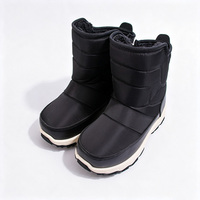 Bottes d'hiver personnalisées pour enfants, tige résistante à l'eau et doublure en fourrure, convient aux enfants de 4,5 à 10,5 ans, chaussures de neige personnalisées