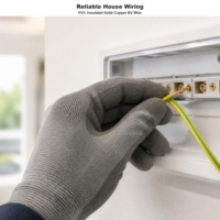 Câbles électriques en cuivre à un seul conducteur, 1 pôle, PVC, souples, 1 AWG-6 AWG, 450V-750V, alimentation électrique, fabriqués en Chine