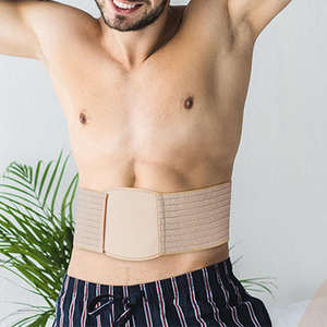 Verstelbare tailleondersteuning Spandex navelbreukband Abdominale ondersteuningsbrace voor navelbreuk, laterale buik - Product Image 4
