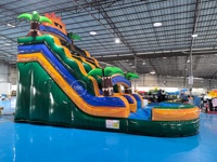 Toboggan aquatique gonflable géant en PVC de qualité commerciale pour adultes, très vendu en Europe et aux États-Unis, idéal pour les fêtes en plein air