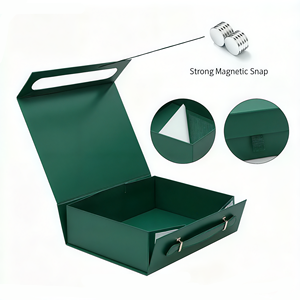 Luxury Silver Stamping Rigid <b>Paper</b> <b>Box</b> Packaging Book Style Magnetic <b>Paper</b> <b>Box</b> Large with Ribbon Bow for Gift <b>Wrapping</b> - Product Image 2