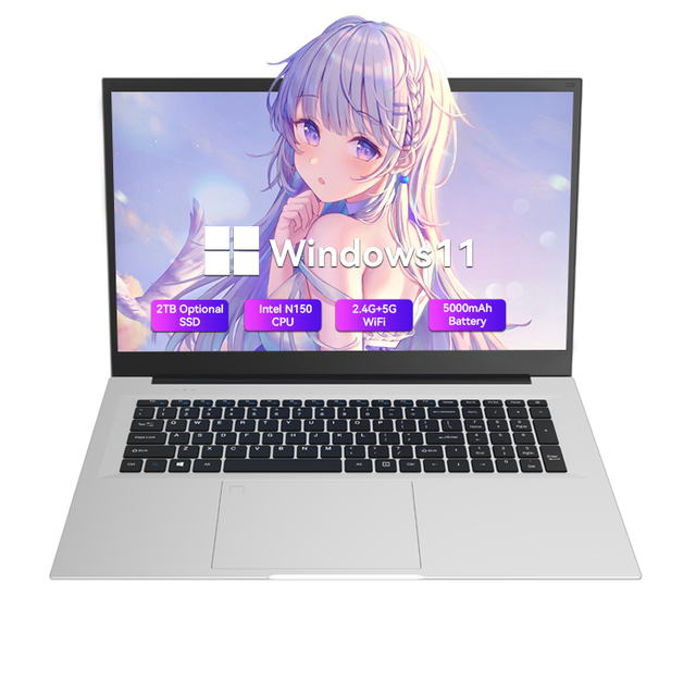 Brand New 18.5 Inch Laptop Large Screen IPS 1920*1080 N150 16GB 512GB SSD Win11 Type-C Laptops Ordinateur Portable Notebook