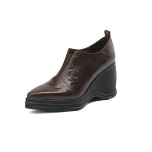 Botas Retro Casuales y Modernas para Mujer, Impermeables, Duraderas, Antideslizantes, con Hebilla en el Tobillo, Punta Redonda, Suela de Goma, Cuero Genuino - Product Image 2