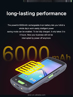 جهاز محمول متين بمعيار IP67 لقراءة الباركود مع وحدة USB وشاشة 5.5 بوصة ودعم 4G LTE
