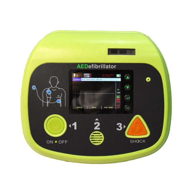 Portable AED Defibrillator AED7000 Plus with LCD Display Fast Charging Self-Check Function