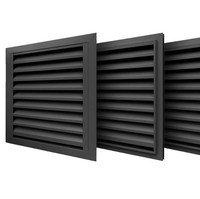 Fenêtre à persiennes horizontales en alliage d'aluminium, cadre fixe, ventilation extérieure anti-ouragan, volets à persiennes