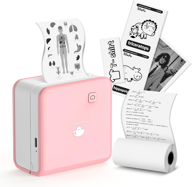 Phomemo M02Pro Mini Thermal Printer Portable Blue Tooth Inkless Photo Printer Photo Label To-Do Lists Journal Scrapbook Printing