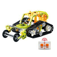 Jouets éducatifs pour enfants, kit voiture de construction F1, voiture de course, télécommande, bloc de construction