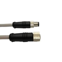 Adaptateur de connecteur droit circulaire M8 noir Bi-Win BWM8-02M-MXXS180 pour usage automobile en environnements difficiles - Vente en gros