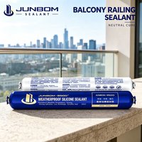 JUNBOM 9500 Mastic silicone à oxyde pour assemblage d'armoires en verre, haute élongation, approvisionnement direct usine, service OEM, export