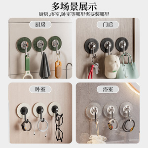 Creative Luxury Heavy Duty Adhesive Hook 1pc Modern Suction Cup Wall Door Robe Hook No Drilling Required - Product Image 5