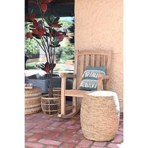 Repose-pieds en corde de chanvre 45x45x52cm NATUREL - Product Image 6