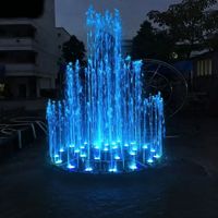 Dispositivo Musical Flotante para Paisajes Exteriores con Programa Programable y Luces de Colores Danzantes para Estanques, Lagos y Fuentes