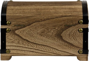 Rương Kho Báu Bằng Gỗ Cổ Điển Trang Trí Với Nắp Bản Lề 90 Độ Hộp Gỗ Thiết Kế Kiểu Cũ - Product Image 5