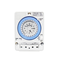Minuteur mécanique manuel TB388 220 V, relais de minuterie 24 heures sur rail DIN, 16 A max.