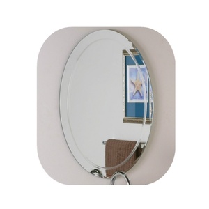Factory Custom Large Tempered <b>Frameless</b> Wall Mirrors Beveled Polished Modern Decorative Wood <b>Frame</b> Oval & Round Patterns - Product Image 5
