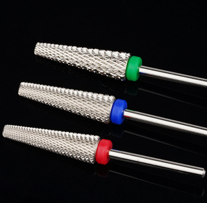 Forets à ongles en carbure de tungstène 3/32'' (2,35 mm) à forme conique allongée, coupe croisée pour nettoyage des cuticules - Product Image 4