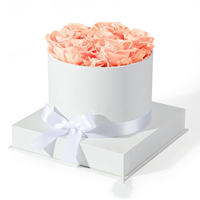 Groothandel handgemaakte Valentijnsdag Moederdag Kerstcadeau Eeuwige Gedroogde Natuurlijke Ge conserveerde Bloemen Eeuwige Rozen Doos Bulk