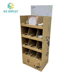 Xách tay các tông sóng fsdu sàn hiển thị carton bán lẻ chuỗi cửa hàng phụ kiện nhà bếp hiển thị đứng giá - Product Image 2