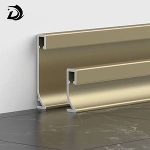 Termite Proof Aluminium Alloy Wall Base Molding Edge Insert Channel Anodized Singapore HDB Office Building