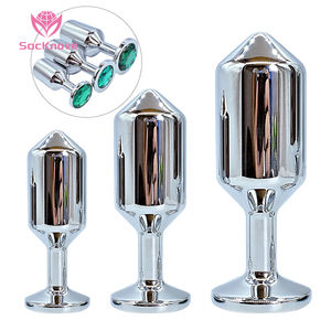 SacKnove SM Acero inoxidable Heavy Duty Mujeres Hombres Juguete sexual Expansión Bondage Gear Varita metálica Aleación Metal Butt Plug para Anal - Product Image 1