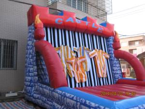 Pared inflable de Velcro en oferta para juegos deportivos infantiles con sistema de gancho y bucle - Product Image 3